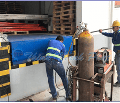 Lắp đặt hệ thống sàn nâng thủy lực ngoài nước
