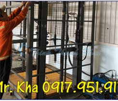 LẮP ĐẶT, NGHIỆM THU THANG NÂNG HÀNG THỦY LỰC TẠI KCN NHƠN TRẠCH