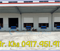 BÀN GIAO, NGHIỆM THU DOCK LEVELER THỦY LỰC TẠI KCN ĐỒNG XOÀI