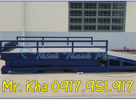 Bàn nâng thủy lực dẫn lên Container