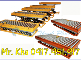 BÀN NÂNG THỦY LỰC MẶT BÀN CON LĂN