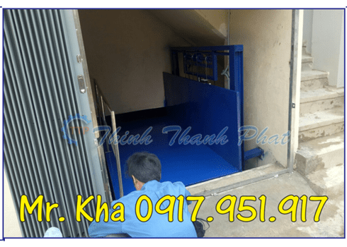 Bàn nâng xe máy thủy lực