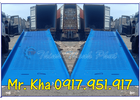 CẦU DẪN XE NÂNG HÀNG LÊN CONTAINER