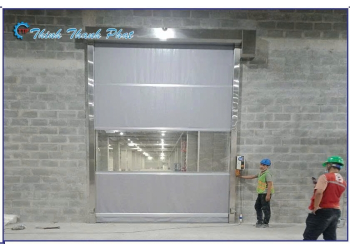 CỬA CUỐN TỐC ĐỘ CAO MÀU XÁM