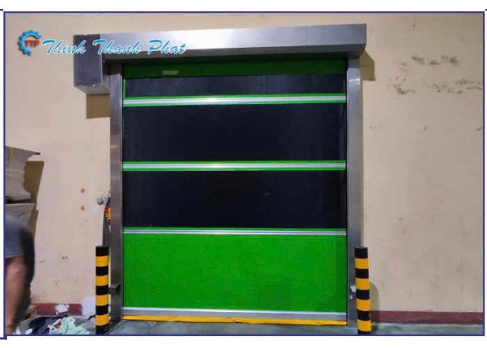CỬA CUỐN NHANH MÀU XANH LÁ
