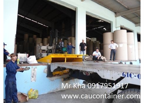 SÀN NÂNG THỦY LỰC CHO XE NÂNG LÊN CONTAINER